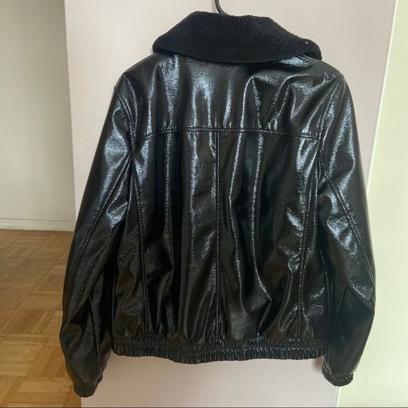 Calvin Klein women faux leather jacket size M - Picture 6 of 7